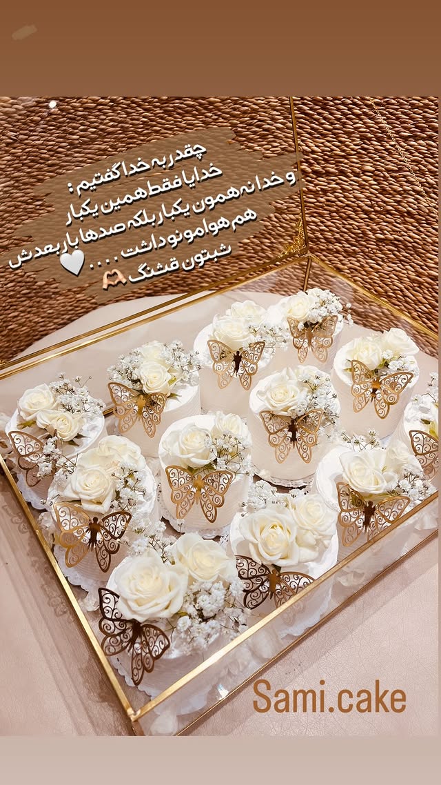 شیرینی باکس مینی کیک سامی کیک